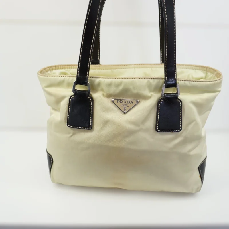 Prada Cleo bags with a crystal - embellished logo for added luxuryPrada Beige Skuldertaske