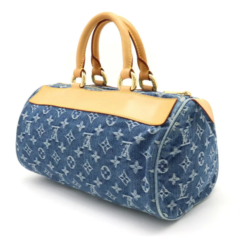 Louis Vuitton Twist bags with a crystal - embellished LV - turnlockLouis Vuitton Monogram Neo Speedy Handbag Boston Bag Blue M95019