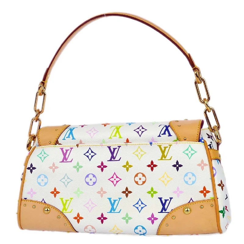 Louis Vuitton crossbody bags with a keychain holder for practicalityLouis Vuitton 2008 White Monogram Multicolor Beverly MM Handbag M40203