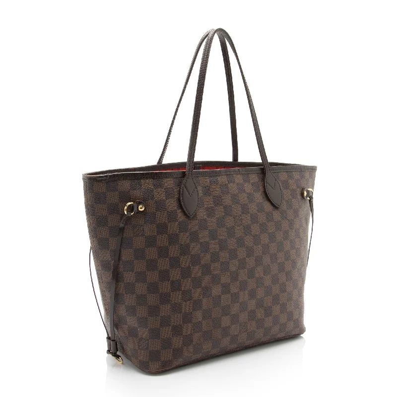 Louis Vuitton bags with a zippered interior pocket for better organizationLouis Vuitton Damier Ebene Neverfull MM Tote (HLsZnH)