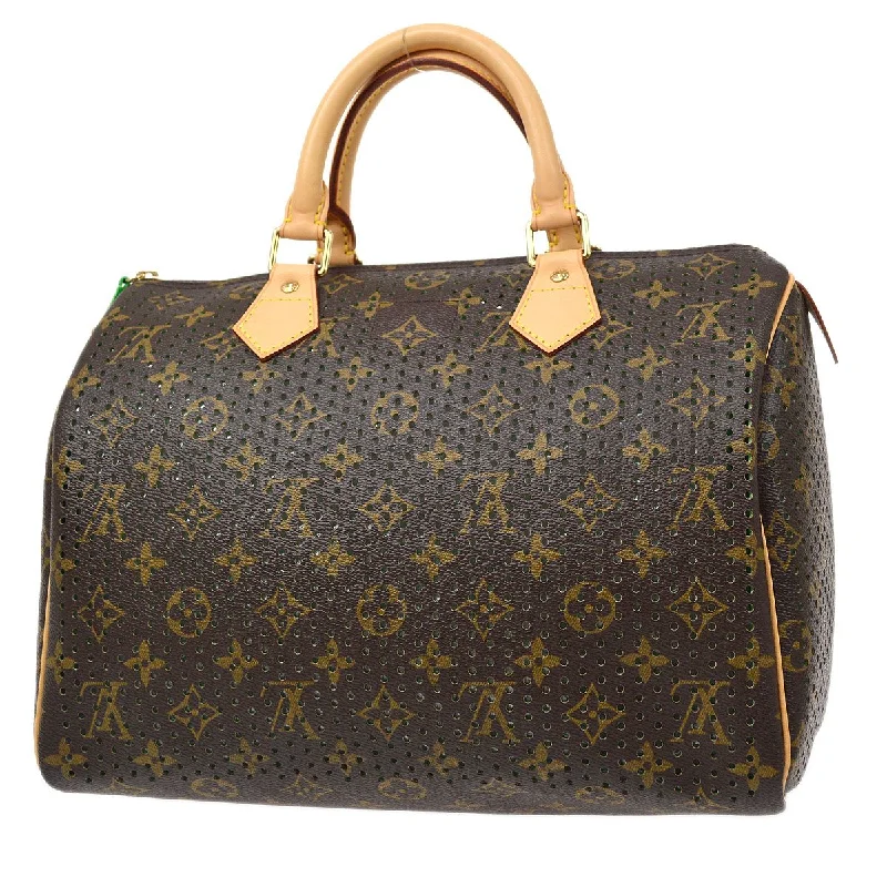 Louis Vuitton bags with a magnetic snap closure for easy accessLOUIS VUITTON 2006 SPEEDY 30 MONOGRAM PERFO M95181 61313