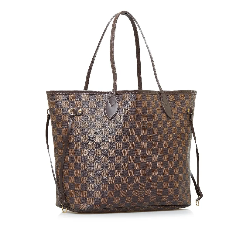 Louis Vuitton bags with a zippered interior pocket for better organizationLouis Vuitton Damier Ebene Neverfull MM (wzMcJo)