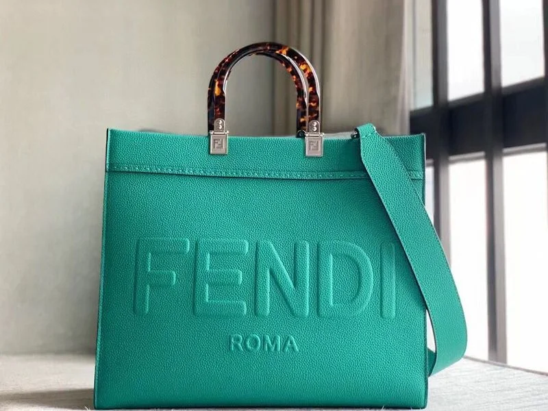 Fendi bags with a chain - link trim and a leather body for a modern and edgy lookWF - Fendi Bags - 843