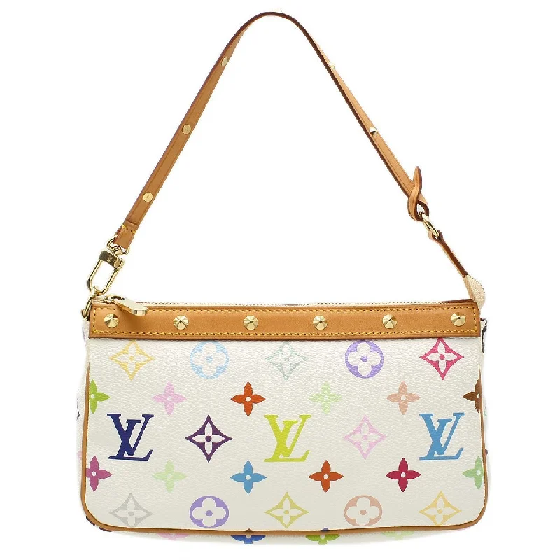 Louis Vuitton crossbody bags with a printed floral pattern for femininityLouis Vuitton 2003 Monogram Multicolor Pochette Accessoires M92649