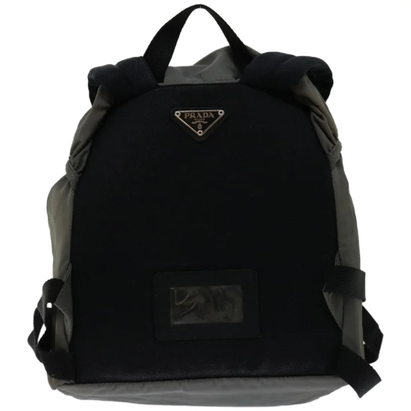 Prada nylon backpacks with a multi - pocket design for better organizationPRADA Backpack Nylon Gray  bs12211