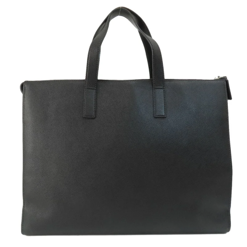 Prada bags with a front - zip pocket for small items like cards and keysPRADA Saffiano Tote