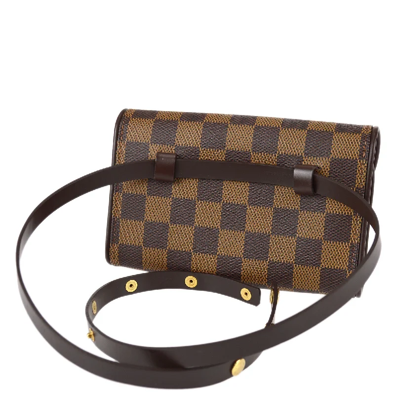 Louis Vuitton tote bags with a double - handle and shoulder - strap optionLouis Vuitton 2000s Damier Pochette Florentine #XS N51856