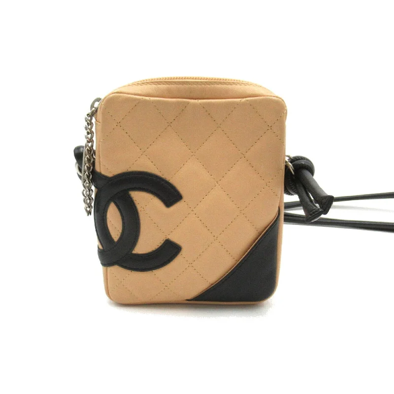 Chanel Classic Flap Bag for Evening PartyChanel Classic Flap Bag for Evening PartyCHANEL Cambon Line Pochette Shoulder Bag Leather Women's Beige Black