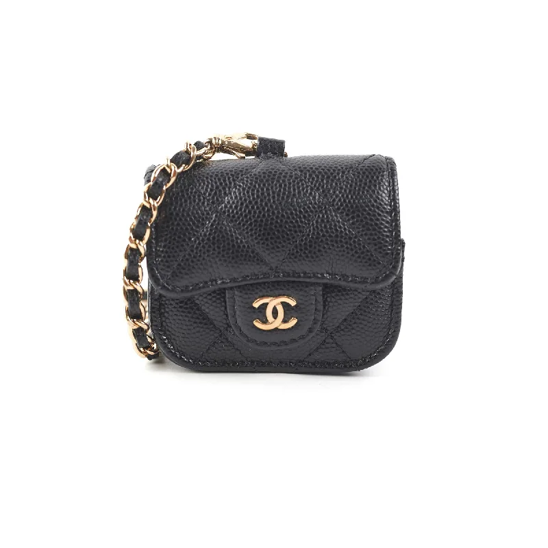 Chanel bags for women with minimalist styleChanel bags for women with minimalist styleChanel Quilted Caviar Airpod Case Black