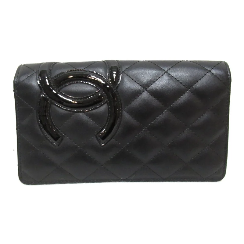 Chanel Classic Flap Bag for Evening PartyChanel Classic Flap Bag for Evening PartyCHANEL Cambon Line ZIP long wallet Black leather