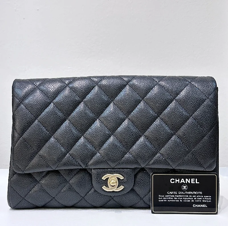 Chanel bags available in bold colors and patternsChanel bags available in bold colors and patternsCHANEL Caviar Quilted Clutch With Chain Flap Black GHW