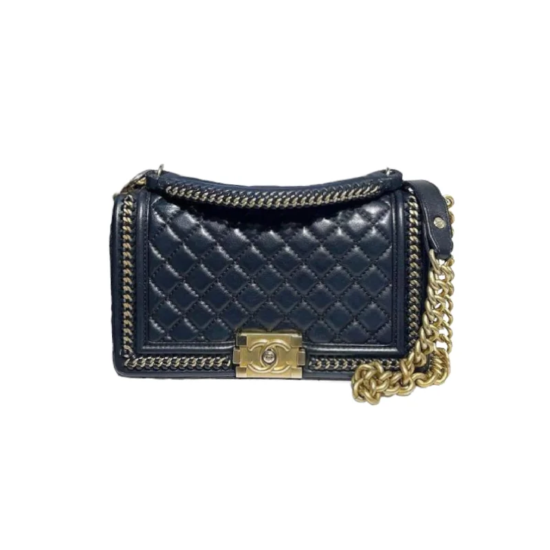 Chanel Small Crossbody Bag for TravelChanel Small Crossbody Bag for TravelBoy Old Medium Handle Calfskin Black GHW