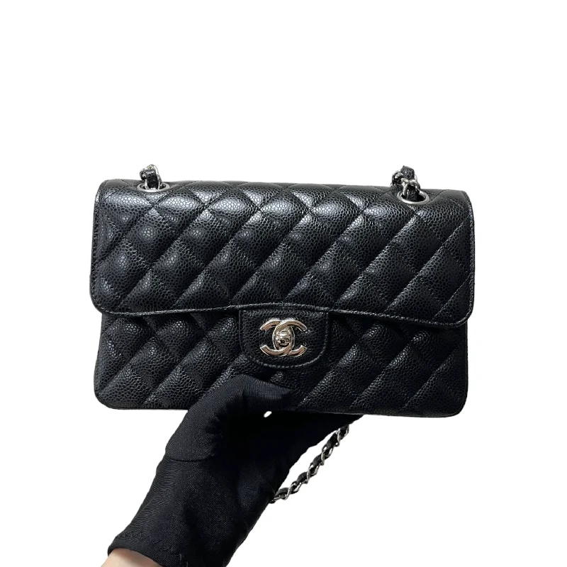 Chanel bags available in bold colors and patternsChanel bags available in bold colors and patternsCaviar Quilted Small Double Flap Black SHW