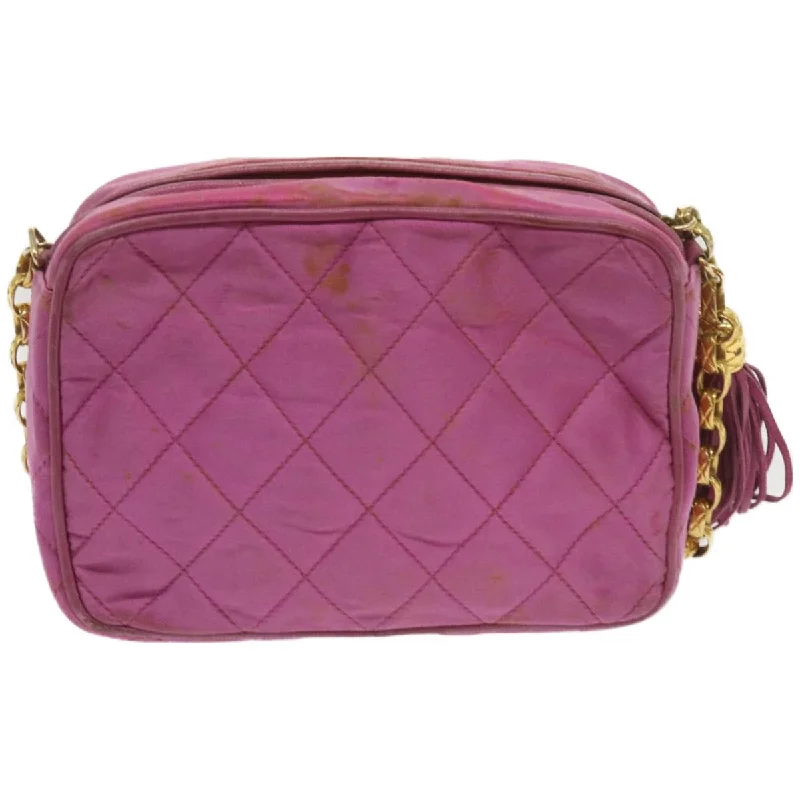 Chanel bags for a polished and professional appearanceChanel bags for a polished and professional appearanceCHANEL Chain Shoulder Bag Satin Pink CC  bs12068