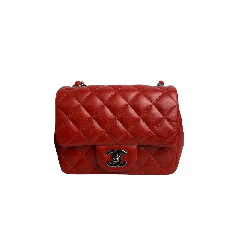 Chanel New Arrival Handbag with Gold HardwareChanel New Arrival Handbag with Gold HardwareClassic Flap Square Mini Lambskin Red DSHW