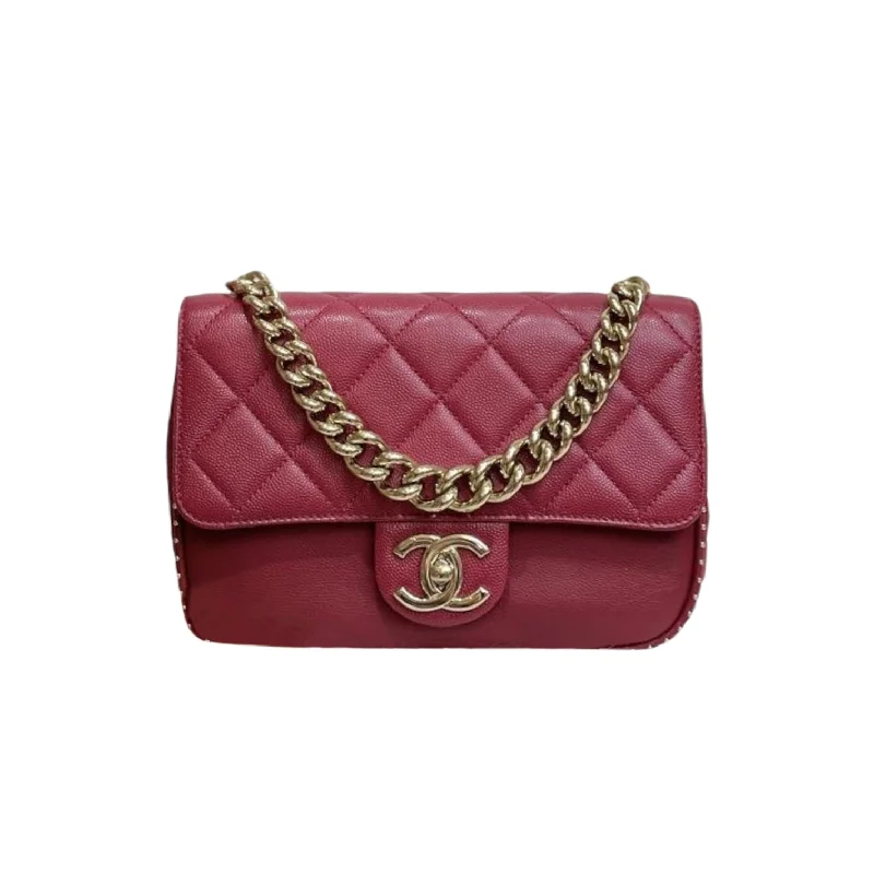 Chanel bags with adjustable chain strapsChanel bags with adjustable chain strapsClassic Flap Chain Handle Studded Caviar/Calf Red GHW