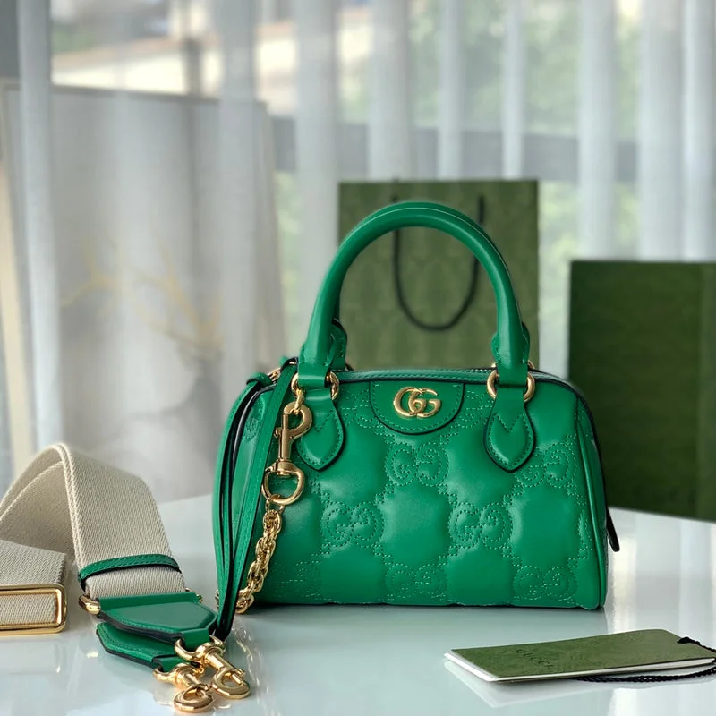 Women Gucci Sylvie bags with a monogram - embossed leathergucci luxury - Nushad Bags - 828