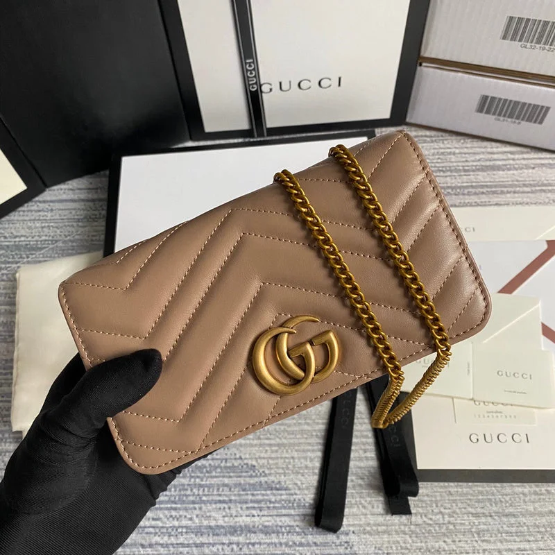 Women Gucci bags with a zip - around closure for securityBC - Gucci Bags - 4286