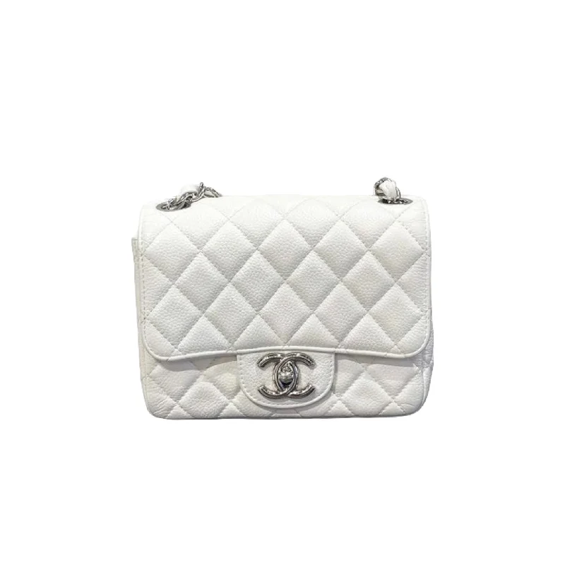 Chanel Colorful Handbag for Spring OutfitsChanel Colorful Handbag for Spring OutfitsSquare Mini Flap Caviar White SHW