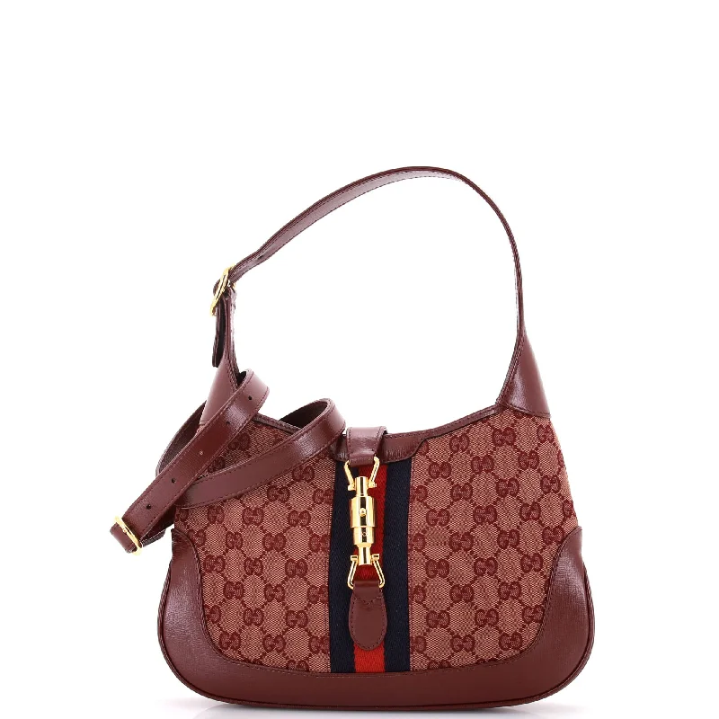 Ladies Gucci Dionysus bags with a chain - link shoulder strapJackie 1961 Hobo GG Canvas Small