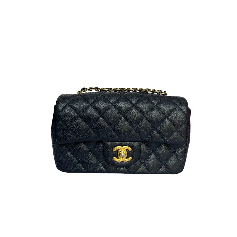 Chanel bags for women with a taste for high fashionChanel bags for women with a taste for high fashionMini Rectangle Flap Quilted Caviar Navy GHW