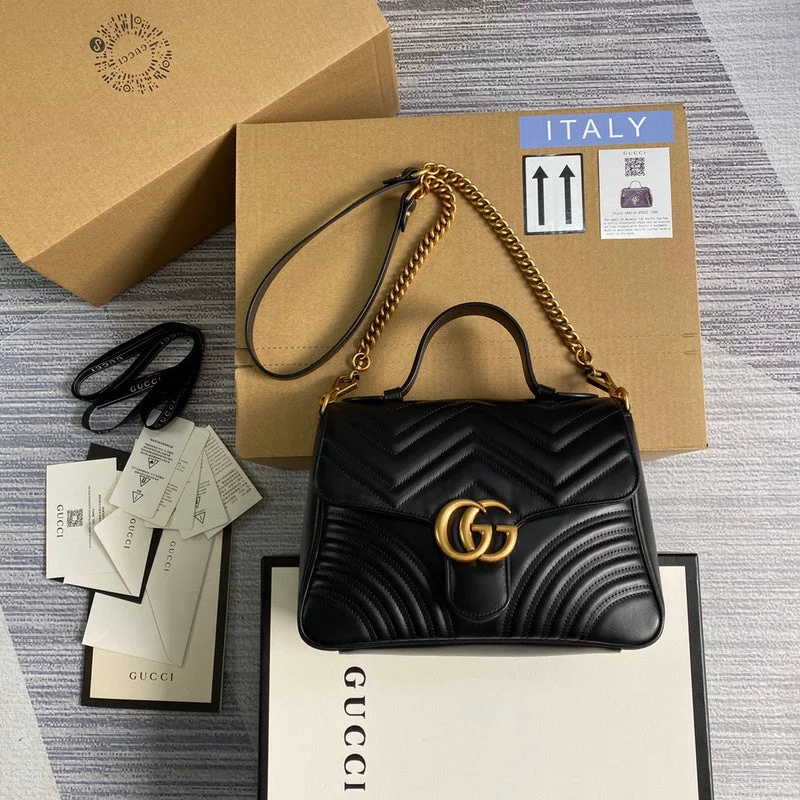 Ladies Gucci shoulder bags with a magnetic - closure flapBC - Gucci Bags - 4291