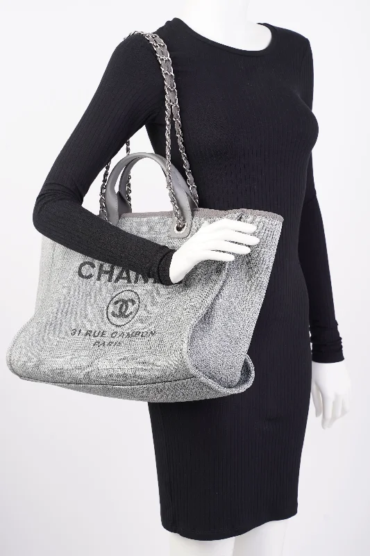 Chanel bags for women who love timeless fashionChanel bags for women who love timeless fashionChanel Deauville Bag Grey Canvas Small