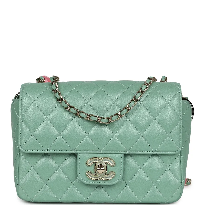 Chanel bags for women who love timeless fashionChanel bags for women who love timeless fashionChanel Candy Heart Mini Flap Bag Turquoise Lambskin Enamel and Light Gold Hardware