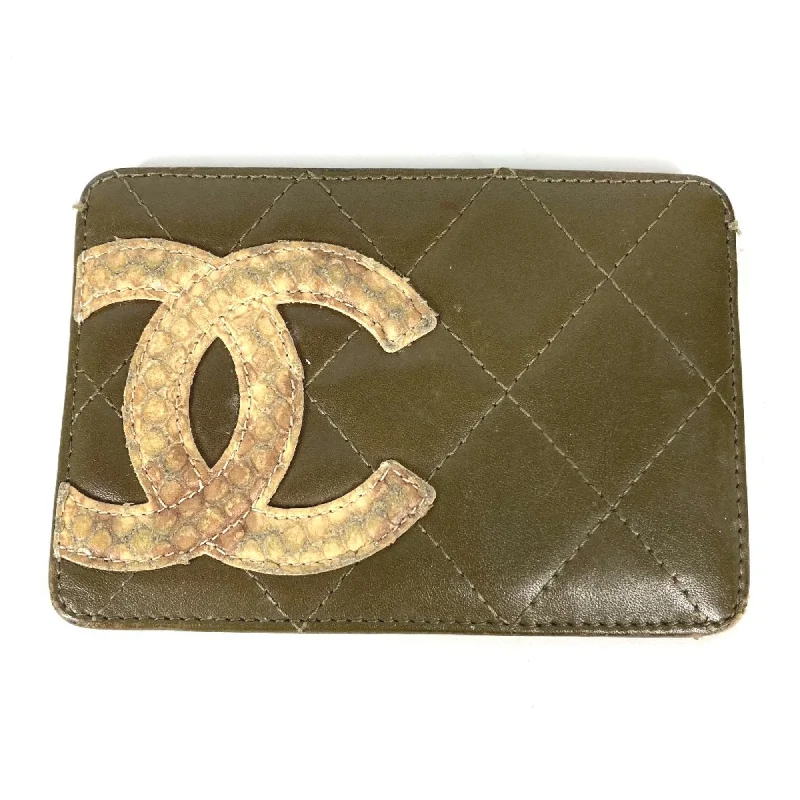 Chanel bags with classic and elegant designsChanel bags with classic and elegant designsChanel Cambon Line Pass Case Card Case Card Case khaki