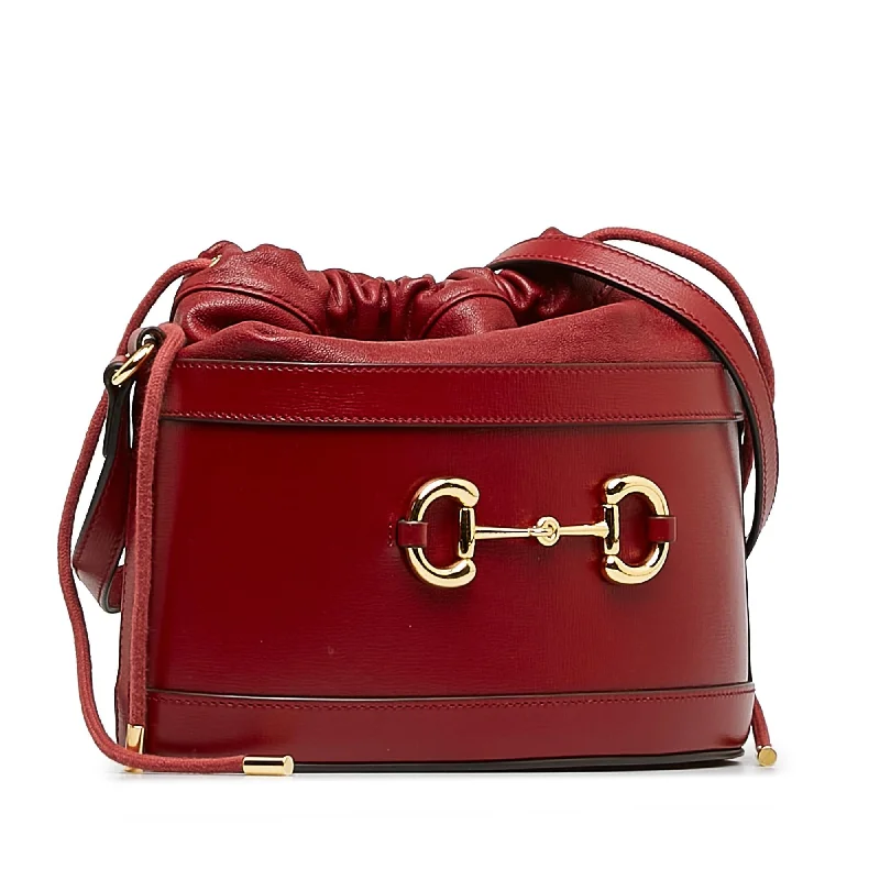 Women Gucci Sylvie bags with a leather - wrapped handleGucci Horsebit 1955 Bucket Bag (1Ty9fK)