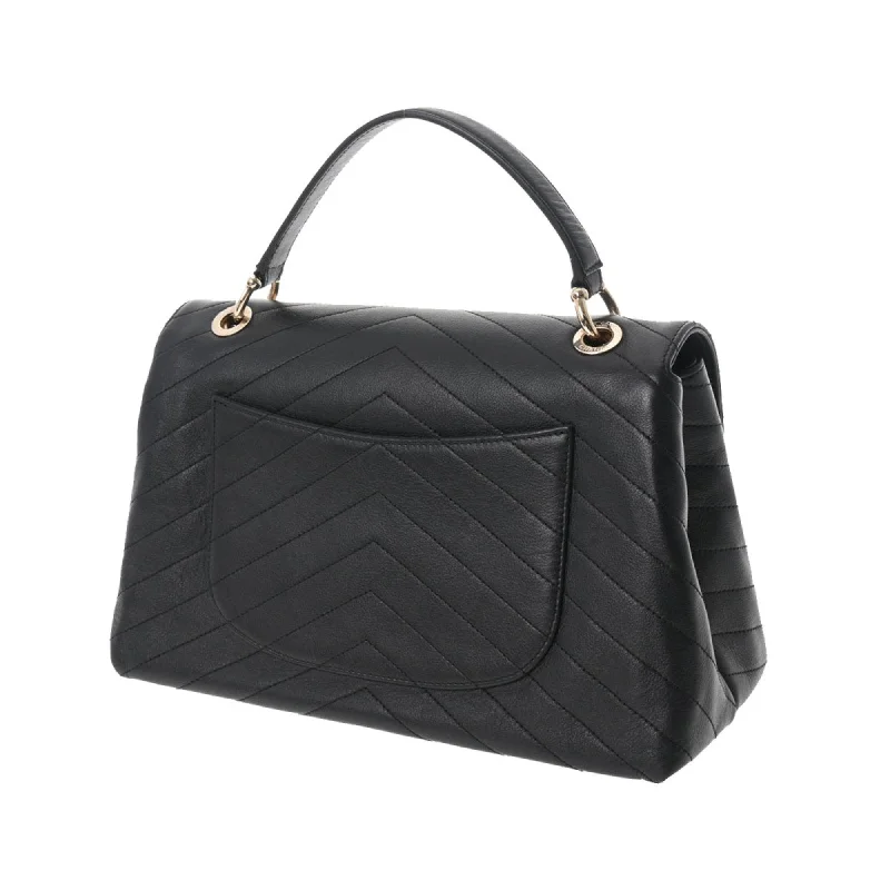 Chanel bags for women who appreciate fine craftsmanshipChanel bags for women who appreciate fine craftsmanshipCHANEL Chevron Black Ladies Calf Handbag