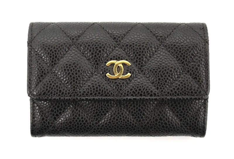 Chanel New Arrival Handbag with Gold HardwareChanel New Arrival Handbag with Gold HardwareChanel Black Caviar Quilted Leather CC Flap Card Holder